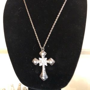 Vintage Rhinestone Cross